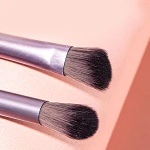Outanaya 1 4pcs Eye Makeup Brushes Grooming Kit Mini Brush Foundation Brush Makeup Tool Pink Plastic - product information 4