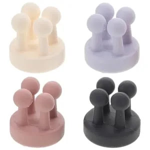 IWOWHERO 4pcs Nail- Seamless Hook Towel Hook Hanging Hooks Clothing Hooks Bathroom Wall Hooks - product information 5