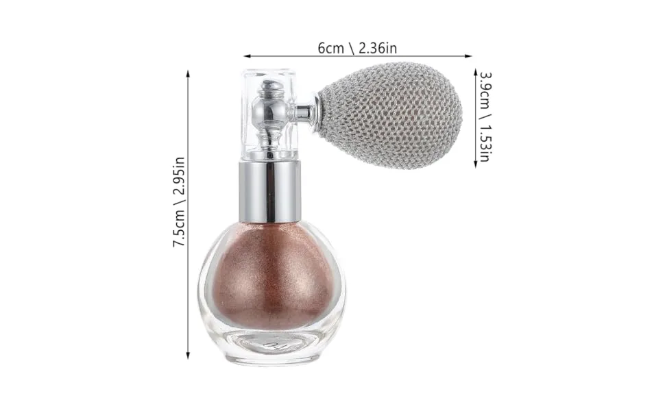 FOYTOKI 2pcs Spray Glitter Highlighting Powder Face High Gloss Spray Shimmer Sparkle Pressed Spray Plastic - product information 1