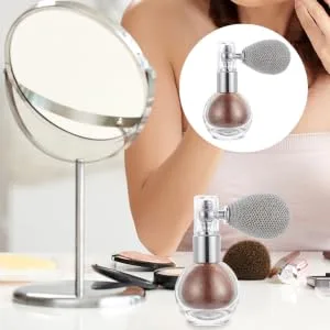 FOYTOKI 2pcs Spray Glitter Highlighting Powder Face High Gloss Spray Shimmer Sparkle Pressed Spray Plastic - product information 2