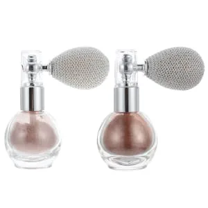 FOYTOKI 2pcs Spray Glitter Highlighting Powder Face High Gloss Spray Shimmer Sparkle Pressed Spray Plastic - product information 3