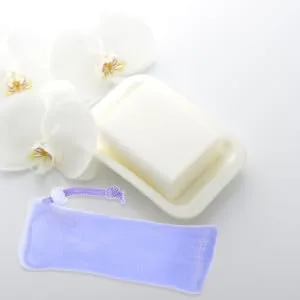 Outanaya 4pcs Soap Foaming Mesh Scrubber for Body Foaming Bags Soap Mesh Bags Bathroom Foam Soap Pe - product information 6