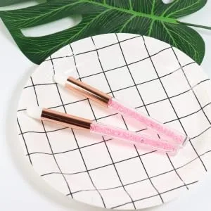 Outanaya 2pcs Nose Brush Beauty Accessories Bling Sunglasses Womens Beauty Eye Artificial Fiber Wool Pink - product information 2