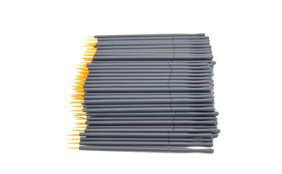FOYTOKI 100pcs Eyeliner Eyeshadow Liner Brush Makeup Lip Gloss White Eye Liner Makeupset Eye Gel 15cmX10cm Orange - product information 1