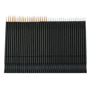 FOYTOKI 100pcs Eyeliner Eyeshadow Liner Brush Makeup Lip Gloss White Eye Liner Makeupset Eye Gel 15cmX10cm Orange - product information 3