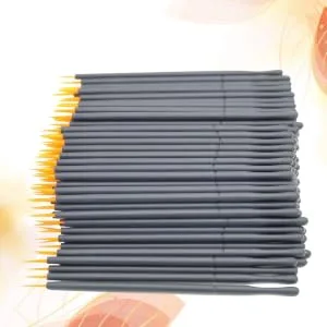 FOYTOKI 100pcs Eyeliner Eyeshadow Liner Brush Makeup Lip Gloss White Eye Liner Makeupset Eye Gel 15cmX10cm Orange - product information 4