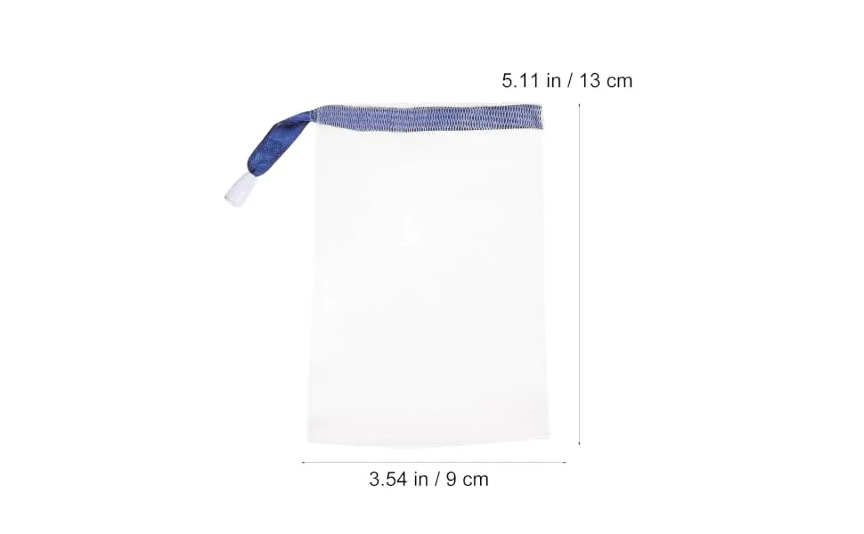 WOONEKY 20pcs Foaming Net Foaming Net Drawstring Soap Bag Mesh Soap Saver Bag Shower Foaming Bag Nylon - product information 3
