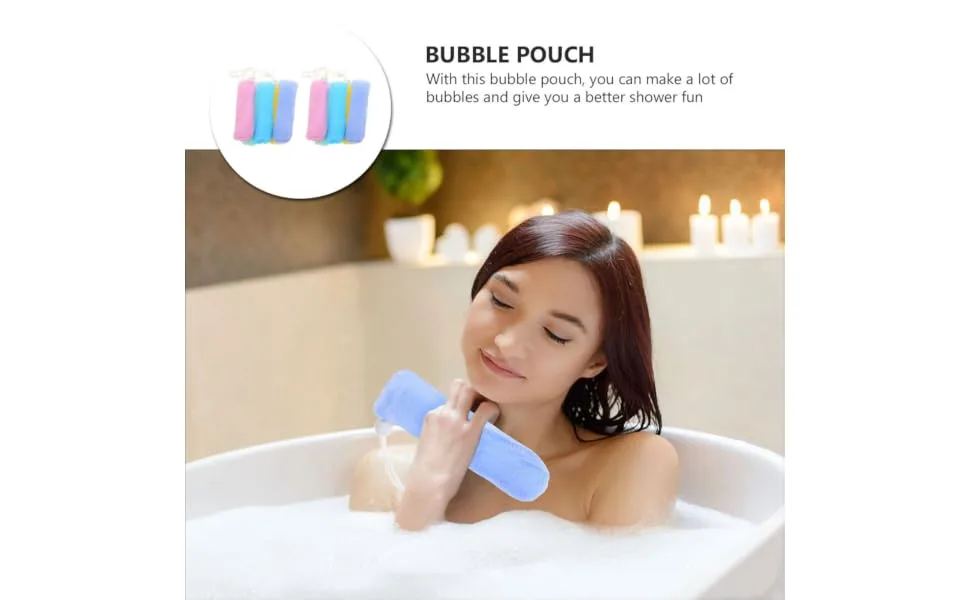 Outanaya 10pcs Foaming Soap Soap Foaming Net Foam Net Soap Saver Drawstring 14.5x5cm As Shown 1 - product information 2