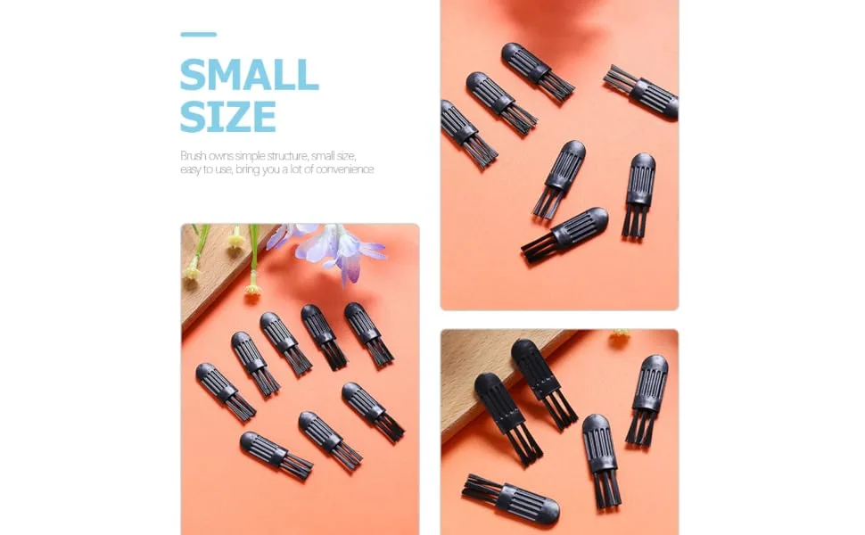 Gogogmee 100pcs Razor Trimmer Clipper Brush Mini Electric Razor Electric Beard Trimmer Razor Cleaner Black - product information 6