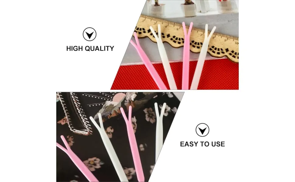 Outanaya 100pcs Double Eyelid Y-shaped Fork Double-fold Eyelid Eye Stickers y Fork Eyelid Tape Sticks Abs - product information 1