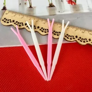 Outanaya 100pcs Double Eyelid Y-shaped Fork Double-fold Eyelid Eye Stickers y Fork Eyelid Tape Sticks Abs - product information 2
