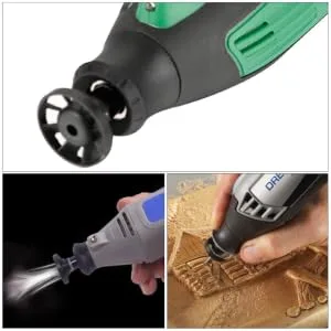 WHAMVOX 2pcs Electric Grinding Chuck Cleaning Accessories Grinding Accessories Manual Blower Plastic - product information 6