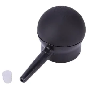 FOYTOKI 2 Pcs Silicone Nozzle Durable Sprayer Hair Colouring Powder Sprayer Spray Tool Plastic Abs Black - product information 2