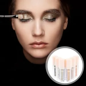 Gogogmee Make Up Accessories 6pcs Eye Shadow Set Cosmetics Tools Eye Glitter Eye Makeup Tools Lasting Miss 1 count (Pack of 1) As Shown - product information 3