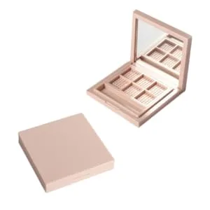 Outanaya 2pcs Empty Eye Shadow Pallet Highlighters Empty Eyeshadow Palette Empty Eyeshadow Dish 1 count (Pack of 1) Pink - product information 1