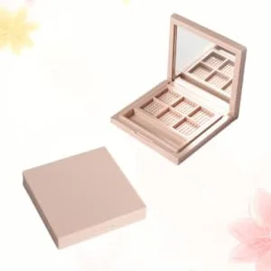 Outanaya 2pcs Empty Eye Shadow Pallet Highlighters Empty Eyeshadow Palette Empty Eyeshadow Dish 1 count (Pack of 1) Pink - product information 2