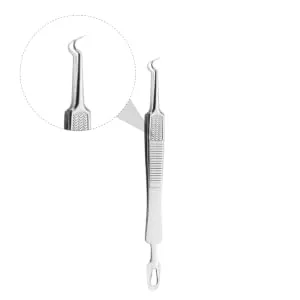 Outanaya 3pcs Clip Blackhead Extraction Tool Pimple Remover Pimple Removal Kit Stainless Steel Puller - product information 3