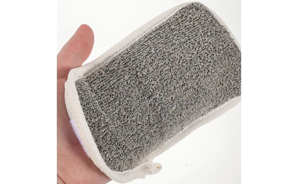 Outanaya 4pcs Black Linen Soap Soap Foaming Dispenser Soap Sack Soap Scrub Foam Net Flax - product information 6