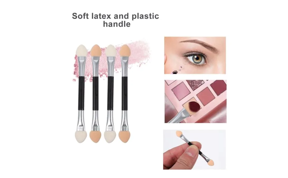 Outanaya 30pcs Eye Shadow Stick Lip Makeup Brush Make up Brush Make up Sponges Eye Mascara Double Emulsion - product information 1