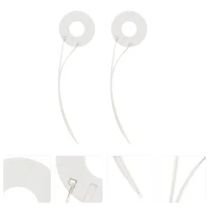 FOYTOKI 2pcs Hot Rings Heating Rings for Replacing Coils Heating Coil Heating Plate Repair Kit Metal White - product information 4