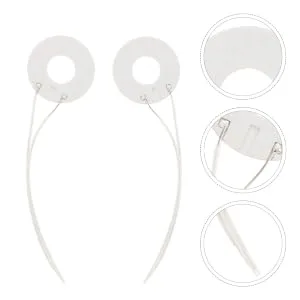 FOYTOKI 2pcs Hot Rings Heating Rings for Replacing Coils Heating Coil Heating Plate Repair Kit Metal White - product information 5