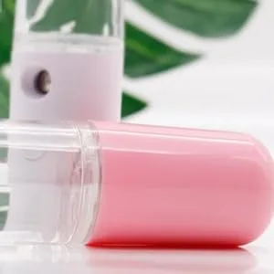 HAPINARY 2pcs Handheld Spray Device Face Steamer Steamer for Face Air Humidifier Makeup Device Pink - product information 2