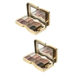 Gogogmee 2 Pcs 10 Eyeshadow Powder Shiny Eyeshadow Dish for Stocking Stuffers Eyeshadow Palette - product information 2