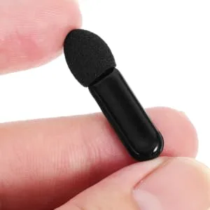 Outanaya 100pcs Mini Eyeshadow Swab Lipstick Brush Applicator Eyelash Spoolie Lip Balm Brush Plastic Black - product information 3