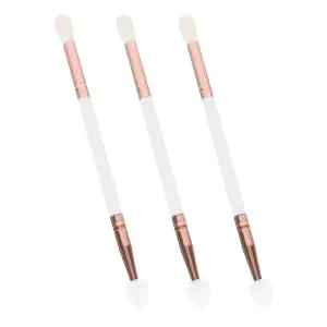 Outanaya 3pcs Eye Shadow Brush Makeup Gadgets Makeup Eyeliner Brush Eyeshadow Wooden Handle - product information 1