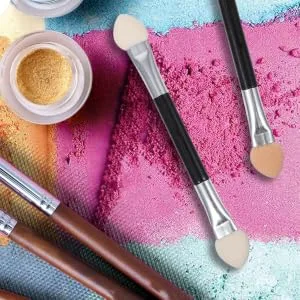 Outanaya 40pcs Latex Eye Shadow Stick Cosmetic Brush Kit Makeup Brush Tool Makeup Applicator Eyeshadow Sponge - product information 3