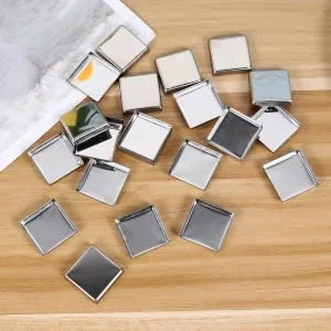 FOYTOKI 180 Pcs Pans for Eyeshadow Empty Eyeshadow Tins Makeup Tin Pans Empty Eyeshadow Pans Square Magnets - product information 3