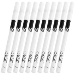FOYTOKI 40 Pcs Lying Silkworm Eyeliner Eye Drawing Pencils Highlight Pencil Makeup Gel Wooden Pole White - product information 5