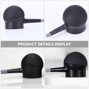 HAPINARY 4 Pcs Silicone Nozzle Spray Applicator Pump Fiber Powder Spray Bottle Plastic Abs Black - product information 1
