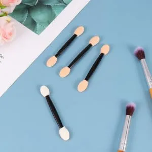 FOYTOKI 24pcs Brush Eyeshadow Eye Blending Brushey Eyeshadow Blending Brush Eshadow Sponge Applicator Black 7cm Black - product information 1