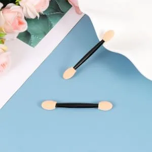 FOYTOKI 24pcs Brush Eyeshadow Eye Blending Brushey Eyeshadow Blending Brush Eshadow Sponge Applicator Black 7cm Black - product information 3
