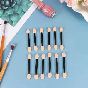 FOYTOKI 24pcs Brush Eyeshadow Eye Blending Brushey Eyeshadow Blending Brush Eshadow Sponge Applicator Black 7cm Black - product information 6