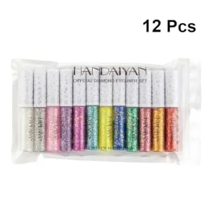 FOYTOKI 12pcs Liquid Eyeshadow Glitter Eyeliner Liquid Eyeliner Shinny Eyeliner - product information 1