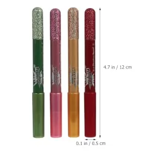 Outanaya 12pcs Pearlescent Eyeshadow Pencil Cosmetic Eyeshadow Pen Shimmer Eye Shadow Pen Eyeliner Wood - product information 2