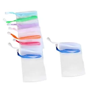 FOYTOKI 10pcs Soap Foaming Net Soap Bag Scrubber Soap Mesh Bags for Soap Bars Soap Bar Saver Bag for Shower 15X9cm As Shown - product information 2