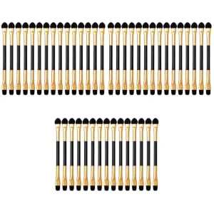 FOYTOKI 45 Pcs Eye Shadow Brush Makeup Supply Double Sided Makeup Brush Mini Accessories Mini Makeup Plastic - product information 2