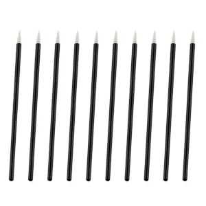 FOYTOKI 100pcs Eye Makeup Tools Eyebrow Brush Applicator Eye Makeup Lash Brush Tool White 10X0.5X0.5cm White - product information 3