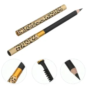 HAPINARY 4 Pcs Double Head Eyebrow Pencil Black Eyebrow Puff Grey Brown Eyebrow Pencil Palette) Uk - product information 5