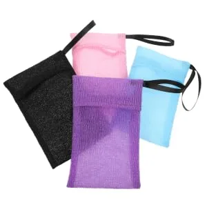 SKISUNO 4pcs Soap Bag Soap Pouch for Bar Soap Shampoo Bar Bag Soap Net Soap Sleeves for Soap Bars Nylon - product information 1