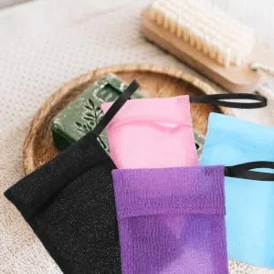 SKISUNO 4pcs Soap Bag Soap Pouch for Bar Soap Shampoo Bar Bag Soap Net Soap Sleeves for Soap Bars Nylon - product information 2