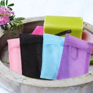 SKISUNO 4pcs Soap Bag Soap Pouch for Bar Soap Shampoo Bar Bag Soap Net Soap Sleeves for Soap Bars Nylon - product information 4