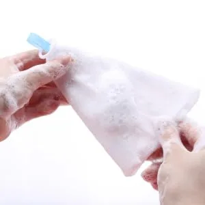 NOLITOY 3pcs Soap Net Bag Drawstring Holder Bags for Soap Face Foam Exfoliating Mesh Soap Saver Bag Shampoo - product information 2