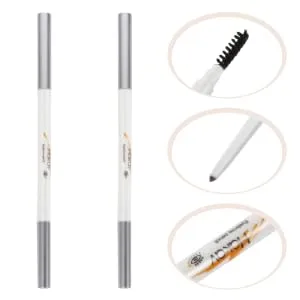 FOYTOKI 2pcs Brown Eyebrow Pencil Makeup Pencils Waterproof Eyebrow Pen Abs (shell) Cosmetic Tool - product information 3