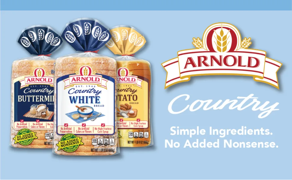 Arnold Country White Bread, Soft Texture & Homemade Taste, 24 oz - unspecified