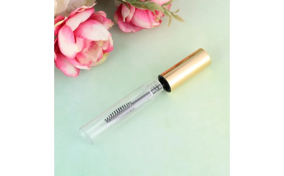 FOYTOKI 10pcs Refillable Bottles Eyeliner Bottle Empty Mascara Tubes with Wands Empty Bottles Clear Golden 1 g (Pack of 1) Golden - product information 3