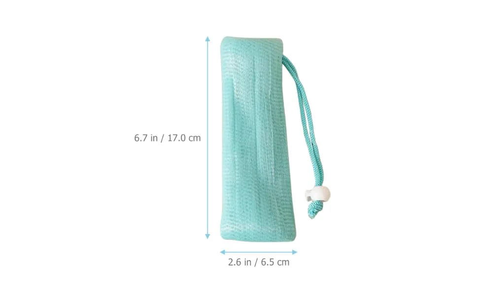 Didiseaon 3pcs Soap Bag Foam Net Bathing Soap Bags Soap Exfoliating Pouch Soap Savers Pouch Soap Sleeve Pe - product information 2